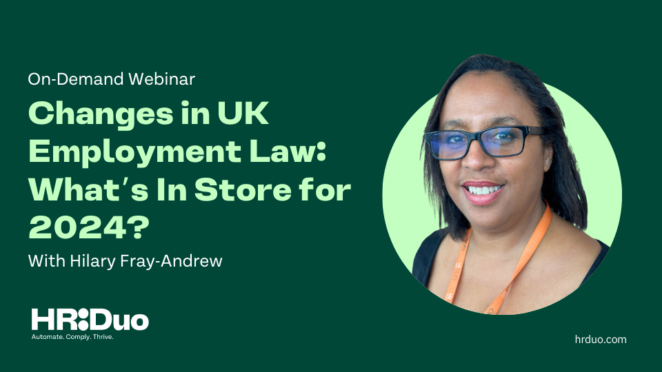 Changes In Uk Employment Law Webinar